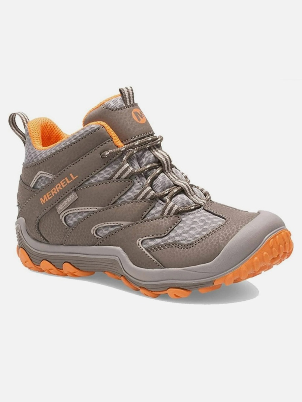 Merrell Kids Gray and Orange Trail Sneaker
